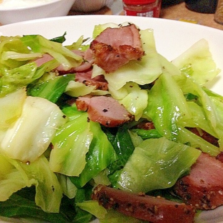 食感抜群!焼き豚の野菜炒め☆